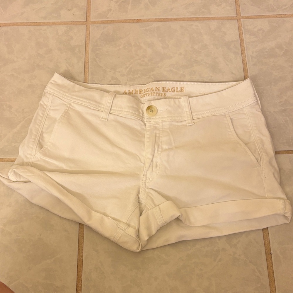American Eagle Outfitters Women's White Jean Shorts